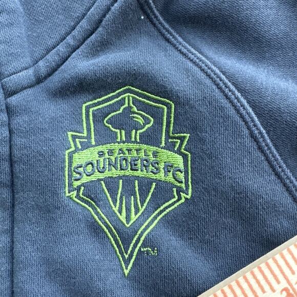 Adidas Seattle Sounders FC Jacket Womens S Gray Full Zip Track Soccer MLS - Picture 6 of 7